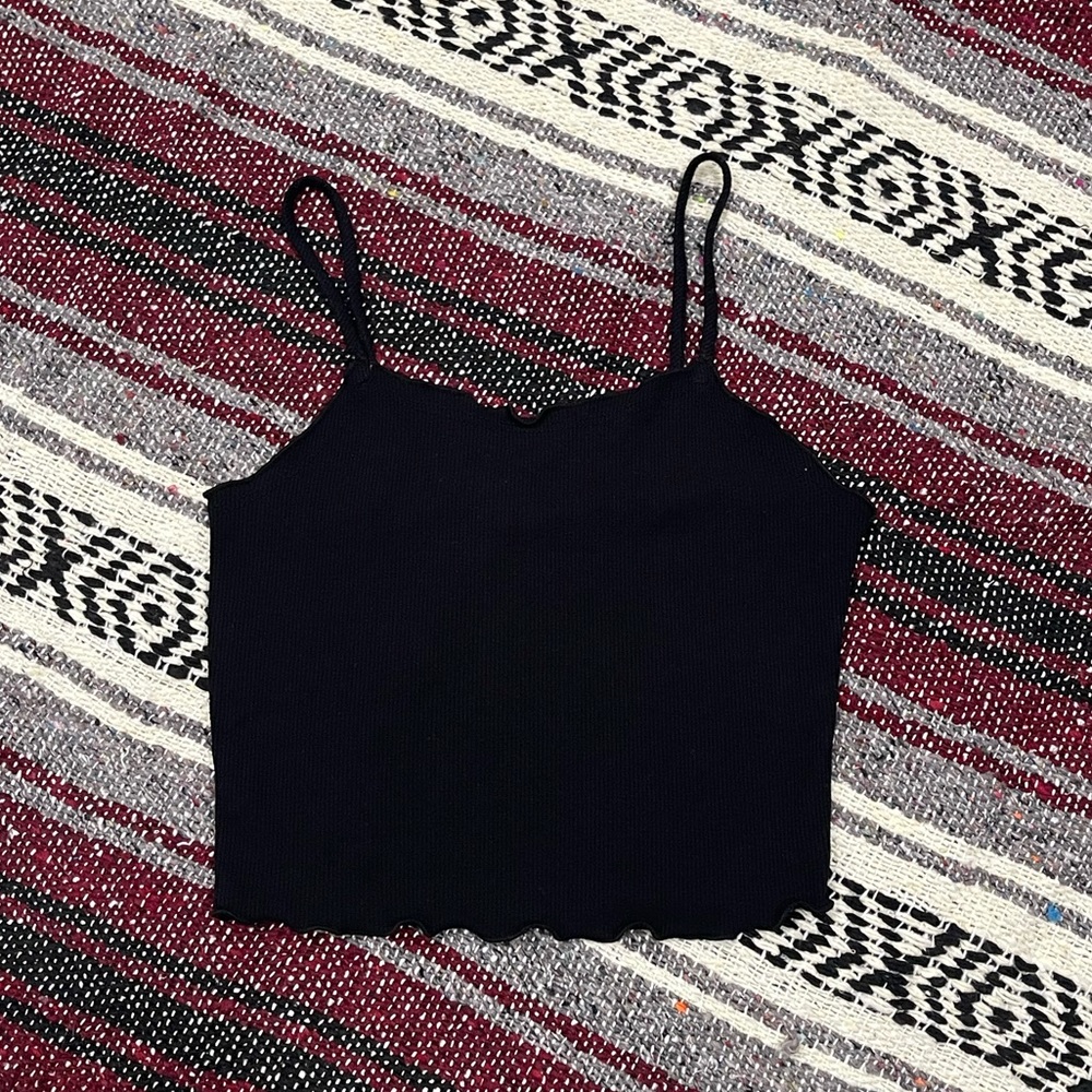 XS black tank top